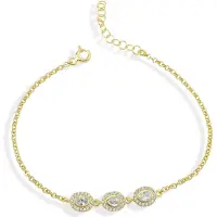 DKeniz Armband 925/- Sterling Silber vergoldet Pure Elegance