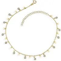 DKeniz Armband 925 Sterling Silber vergoldet Wunderkette Zirkonia