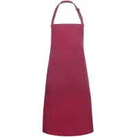 Karlowsky Latzschürze Basic, mit Schnalle und Tasche, bordeaux