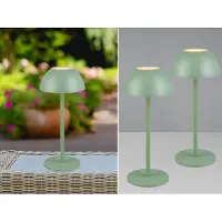 Meine Wunschleuchte 2er SET Akku LED Outdoor Touch Tischlampen ohne Kabel in Grün - 30cm klein