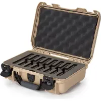 Nanuk 909 Koffer mit Schaumstoffeinlage für 8 Messer, zand