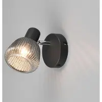 Meine Wunschleuchte LED Wandstrahler Innen Wandleuchte Glas Schlafzimmer Flur & Treppenhaus, H: 17cm