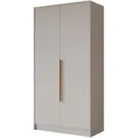 ALTDECOR Kleiderschrank PERE - 100x200x51 Kaschmir Schrank Garderobenschrank Mehrzweckschrank mit modernen glatte Fronten und goldenen Griffen