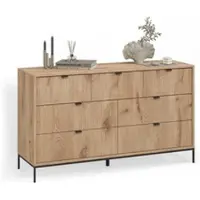 Livinity SIDEBOARD Aterno Viking Oak 42 x 81 cm mit 7 Schubladen