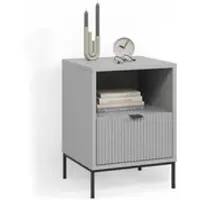 Livinity NACHTTISCH Aterno Grau mit 1 Schublade