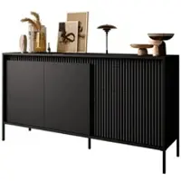 Lookway SIDEBOARDS YASUMI 153 2D3S mit Schubladen schwarz matt