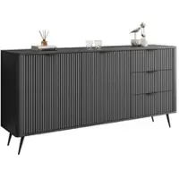 Lookway SIDEBOARD SCARLETT 163 2D3S MIT SCHUBLADEN SCHWARZ