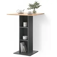 Livinity BARTISCH Regusa Goldkraft Eiche/Anthrazit 75 x 75 cm