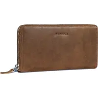 ROYALZ 'Lilly" Vintage Portemonnaie Damen Groß Leder - große Geldbörse mit 12 Kartenfächern - Echtleder Geldbeutel RFID Schutz - viele Fächer Portmonee mit extra Münzfach
