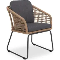 SANSIBAR Living Gartenstuhl SANSIBAR SKOVBY BHT 58x76x66 cm grau Stapelstuhl