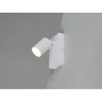 Meine Wunschleuchte Moderner LED Innen Wandstrahler 1-flammig Weiß mit Schalter, Wandspot schwenkbar