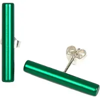 Demarie Ohrringe eloxiertes Aluminium grün