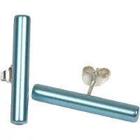 Demarie Ohrringe eloxiertes Aluminium hellblau