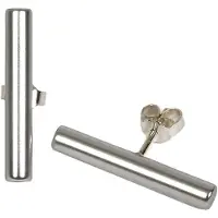 Demarie Paar Ohrstecker "eloxiertes Aluminium silberfarben"