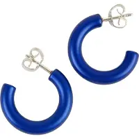 Demarie Paar Creolen "eloxiertes Aluminium blau"