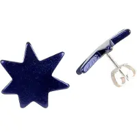 Demarie Paar Ohrstecker "Stern eloxiertes Aluminium"