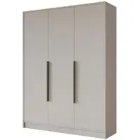 ALTDECOR Kleiderschrank PERE - 150x200x51 Kaschmir Schrank Garderobenschrank Mehrzweckschrank mit modernen glatte Fronten und schwarzen Griffen