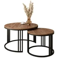 Lookway Runder Couchtisch 2in1 LORI LOFT