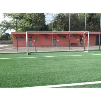 GLA-WEL Transportables Jugendfußballtor - Kippsicher - Vollverschweißt - 5,00 x 2,00 m, inkl. Tornetz 1.50m Kunststoff-Netzhaken
