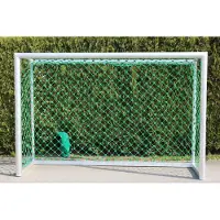 GLA-WEL Fußballtor - mobiles Kleinfeldtor mit Herkulesnetz - 3,00 x 2,00 m - vollverschweißt, vandalismussicher
