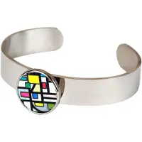 Demarie Armband "Edelstahl mit Silber-/Goldeinlage", bunt (mehrfarbig), Armbänder, Damen, 18cm, Edelstahl, glänzend, Armband