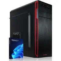 GREED Basic V2 PC - AMD Ryzen 5 4600G - Büro & Home Office Computer - 4,2 GHz - 8GB RAM - 256GB SSD - DVD+RW - USB 3.1 - WLAN - Win 11 Pro