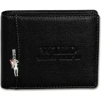 Wild Things Only Leder Damen Herren Portemonnaie schwarz 12.5x2.5x9.5cm OPJ114S