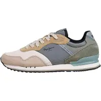 Pepe Jeans für Herren. PMS400031 London Mind Sneakers grün, beige (40), Wohnung, Schnürsenkel, Lässig