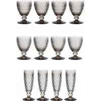 Villeroy & Boch Gläser-Set "Wasser-, Wein- und Sektgläser Boston Coloured 12er Set" Spülmaschinenfest