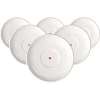 Like. by Villeroy & Boch Untertasse "Espresso-Untertassen With Love ø 12 cm 6er Set weiß" Spülmaschinengeeignet, Mikrowellengeeignet