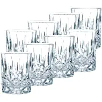 Nachtmann Whiskyglas "Whiskygläser Noblesse 295 ml 8er Set transparent" Erhöhte Bruchfestigkeit, Kristallglas, spülmaschinenfest