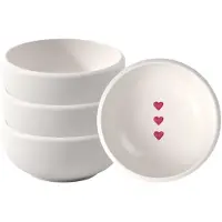 Like. by Villeroy & Boch Dipschale "Dipschalen With Love ø 8 cm 6er Set weiß" 6 Spülmaschinengeeignet, Mikrowellengeeignet
