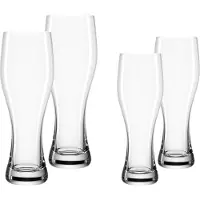 Leonardo Bierglas "Weizenbiergläser Taverna 4er Set transparent" Ideal für den Alltag, spülmaschinengeeignet