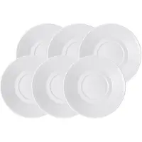 Villeroy & Boch Untertasse "Mokka- / Espressountertassen Cellini ø 12 cm 6er Set weiß" Spülmaschinengeeignet, Mikrowellenfest