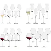 Stölzle Gläser-Set "Wein- und Sektgläser Quatrophil 24er Set transparent" spülmaschinenfest, wunderbar alltagstauglich, sehr bruchsicher