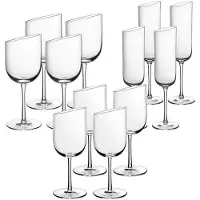 Villeroy & Boch Gläser-Set "Wein- und Sektgläser NewMoon 12er Set transparent" Spülmaschinenfest