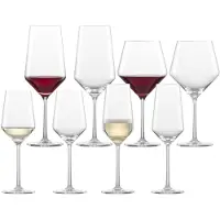 Zwiesel Glas Gläser-Set "Wein- und Champagnergläser Pure 8er Set transparent" Spülmaschinengeeignet