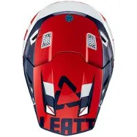 Leatt Motorradhelm Visier royal rot für Helm 7.5 V23