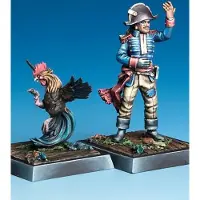 Freebooter Miniaturen Debonn Miniaturen Set Seigneur Poules & Brucephale für Freebooters Fate unbemalt Bausatz inkl. Charakterkarten