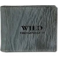 Wild Things Only Reißverschluss Druckknopf Portemonnaie blau Leder OPJ103B