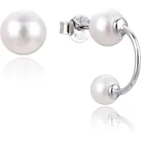 Gena Paris Gena.paris 'Asymmetrische' Damen 925 Sterling Silber Ohrringe - Silber GBO1533-W
