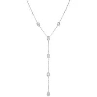 Gena Paris Gena.paris 'Gabriella' Damen 925 Sterlingsilber Halskette - Silber GC1580-W