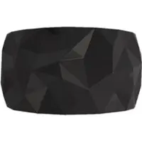 Zafferano Schräge Wandleuchte aus schwarzer Keramik mit prismatischem Diffusor, integrierter dimmbarer LED-Technologie und wählbarer Lichttemperatur
