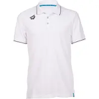 Arena Poloshirts Team Solid Baumwolle Weiß