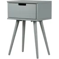 Home24 Nachttisch Mitrana in Grau | Gr.: onesize