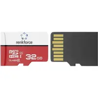 Renkforce RF-mSDC-32GB 32 GB micro SDHC card w SD card adapter UHS-1 C