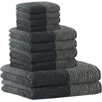 Cawoe Handtuch Set, 10-tlg. - C Two-Tone, 2x Duschtuch, 4x Handtuch, 4x Gästetuch
