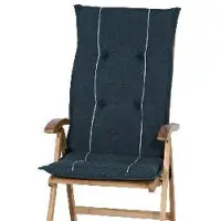 Sonstiges Hochlehner Gartenstuhlauflage HASTINGS anthrazit creme beige Polsterauflagen Stuhl Auflagen Kissen