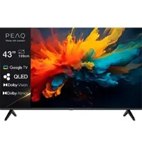 PEAQ PTV 43GQU-5026T 43" Google QLED UHD TV (Flat, 43 Zoll / 108,0 cm, 4K, SMART TV)