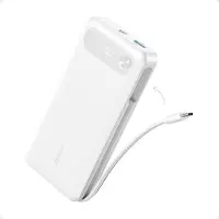 Eufy Powerbank (20K, 87W, Integriertes USB-C Kabel) Weiß